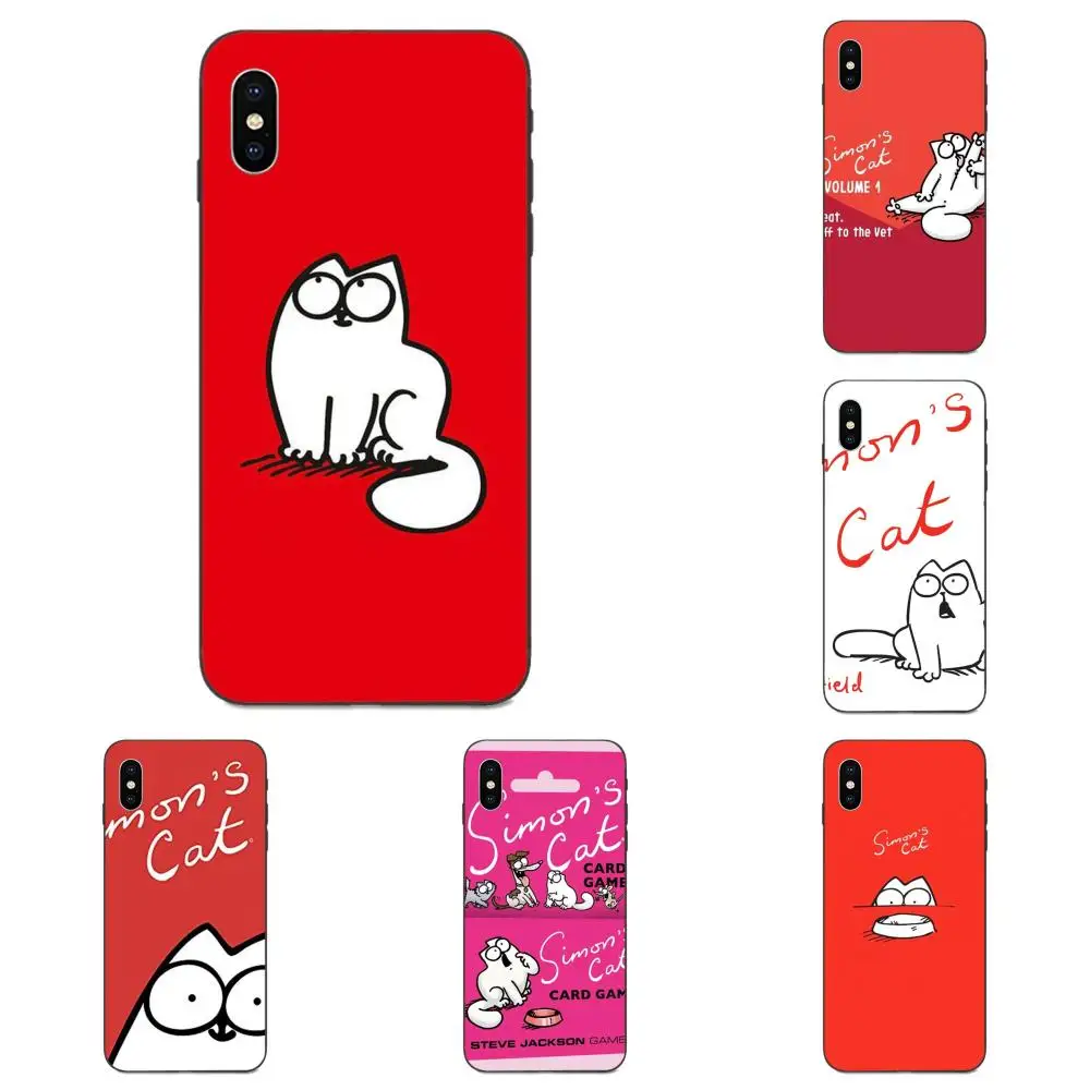 Милый Simons Cat Чехол для телефона чехол Xiaomi Redmi Note 3 3S 4 4A 4X5 5A 6 6A 7 7A K20 Plus Pro S2 Y2