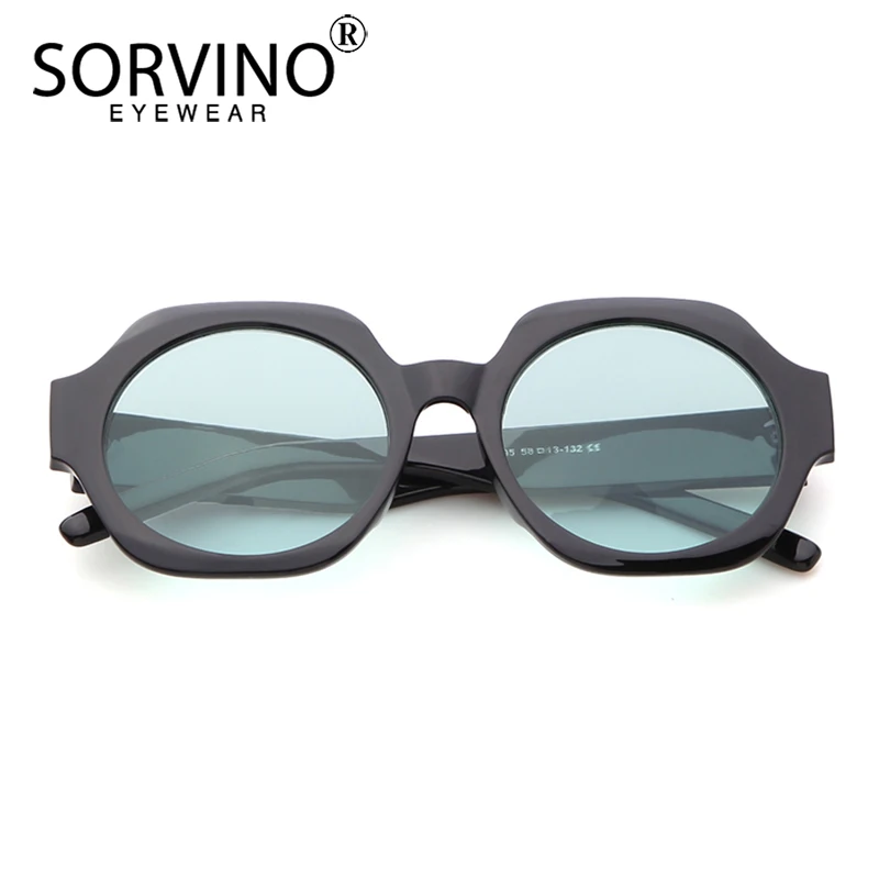 Мужские и женские солнцезащитные очки SORVINO винтажные Овальные Солнцезащитные с