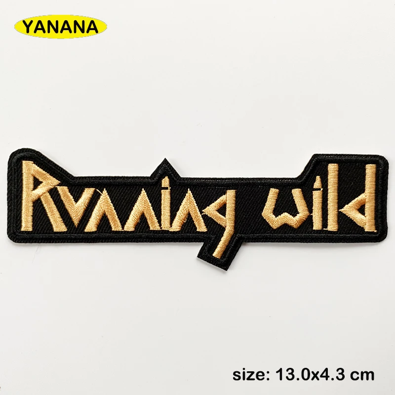 

A BAND ROCK MUSIC Iron On Patches Cloth Mend Decorate Clothes Apparel Sewing Decoration Applique Badges Heavy Metal
