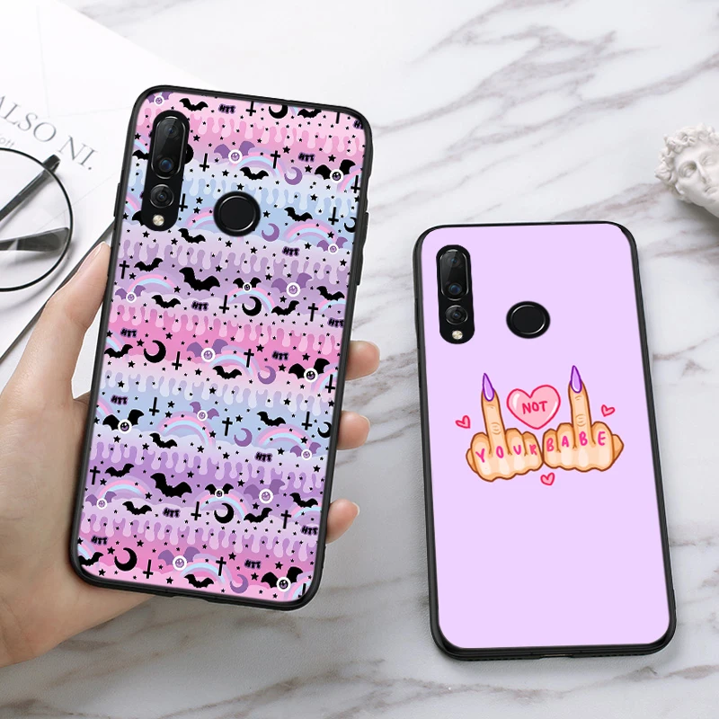 Специальный силиконовый чехол Girly Pastel Witch Goth для Huawei Nova Smart 2 Lite 2i 3 3i 4 4E 5 Pro 5i 5T |