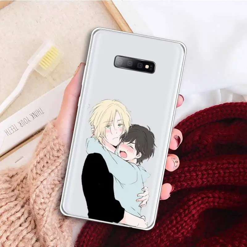 

Anime Banana Fish Phone Case Transparent for samsung A 21s 50 71 S 8 9 20 note 10 20 plus ultra