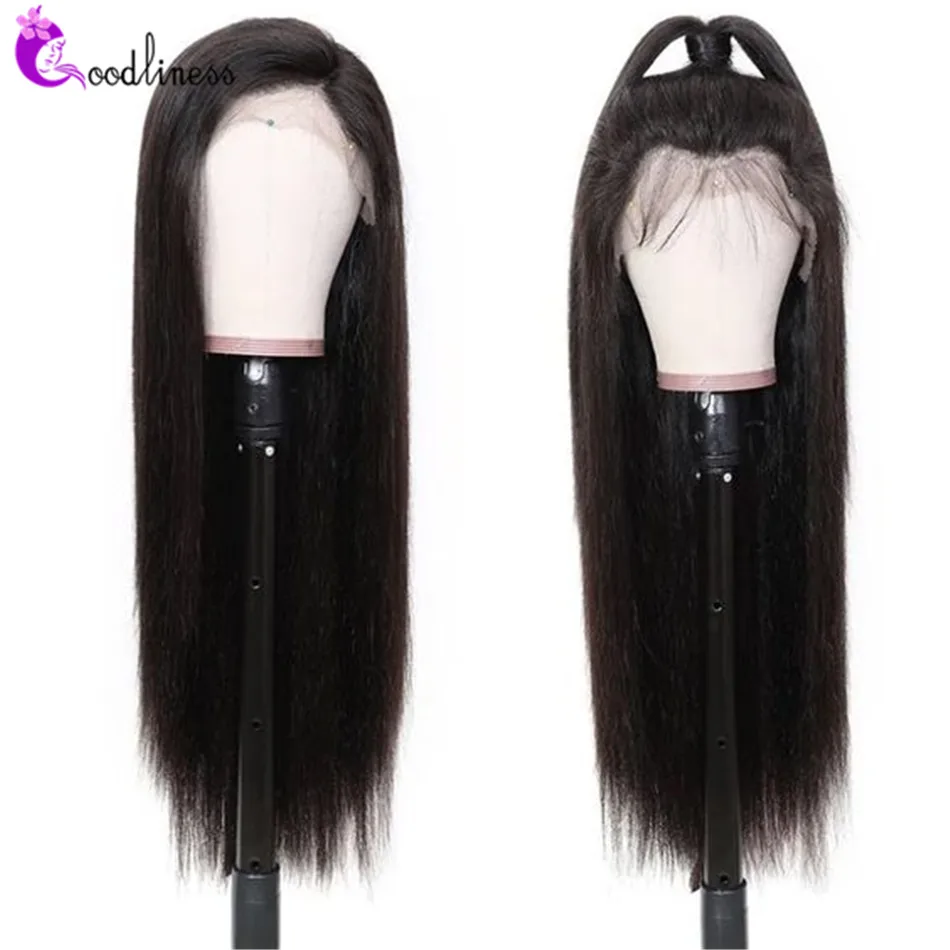 Парик из натуральных волос прямые с двойной вытянутой костью 5x5 4x4 парик