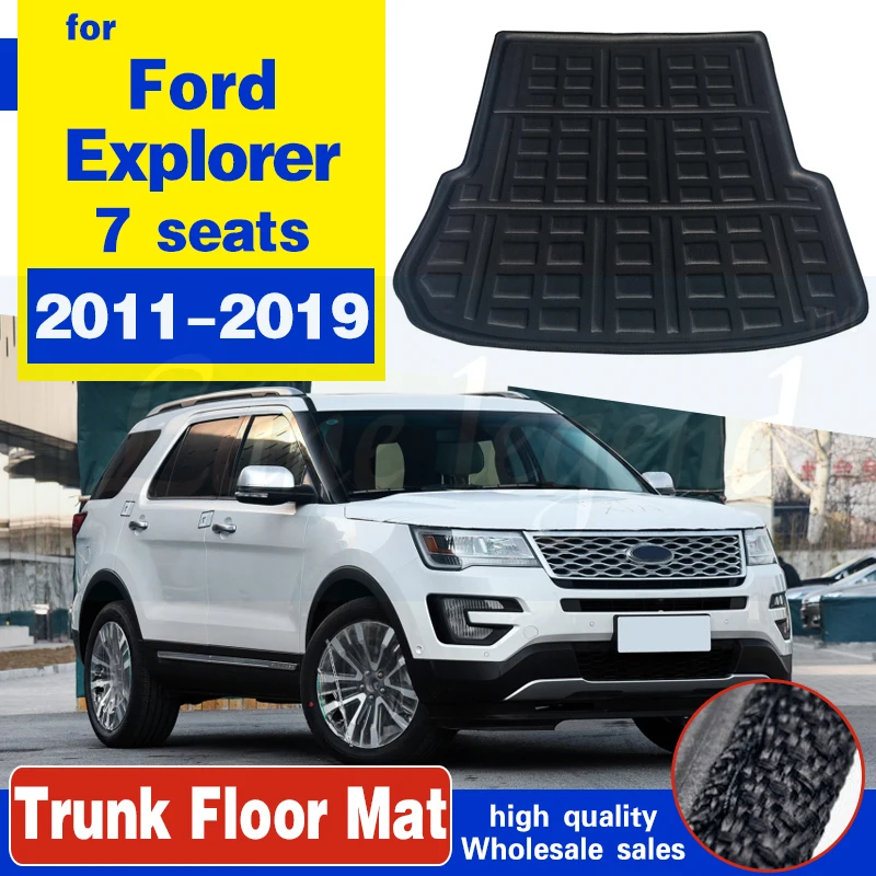 For Ford Explorer 2011 - 2019 Rear Cargo Liner Boot Mat Trunk Tray Floor Carpet Waterproof 2012 2013 2014 2015 2016 2017 2018