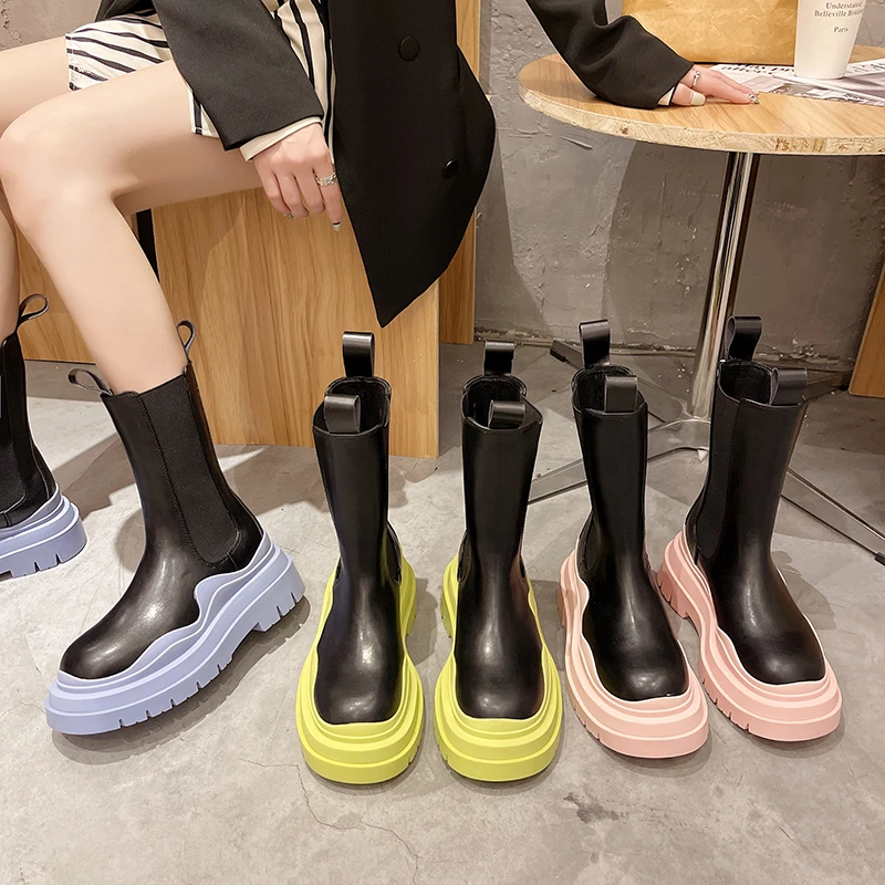 

Pre-sale New Products Women Boots Fashion Boots Motorcycle Boots Women Shoes Design Gear Shoes Thick Bottom Pumps High Quality