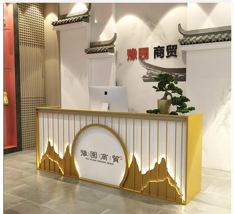 Стильная компания стойка регистрации в ресторане салон красоты современный