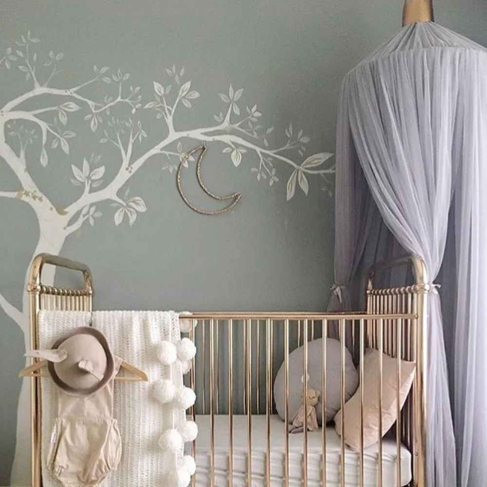 Хлопковая подвесная сетка от комаров навес для принцессы украшение спальни 7