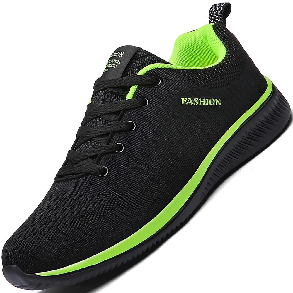 Новинка 2020 года Мужская повседневная обувь из сетчатого материала на шнуровке