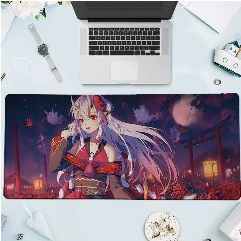 

Nakiri Ayame Hololive аниме классные новые скоростные мыши для геймеров розничная продажа маленький резиновый коврик для мыши размер 30x90 см 300x900x2 мм