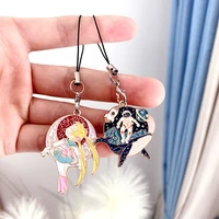 cute cat astronaut girls phone strap lanyards for iphonesamsungxiaomi case mobile phone strap hang rope smart phone charm