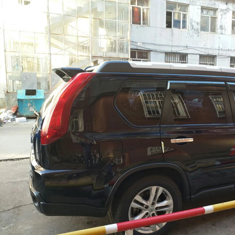 Для Nissan X-trail 2007-2013 Автомобильное украшение Непокрашенный задний спойлер Высококачественный материал ABS Крышка хвостового крыла на.