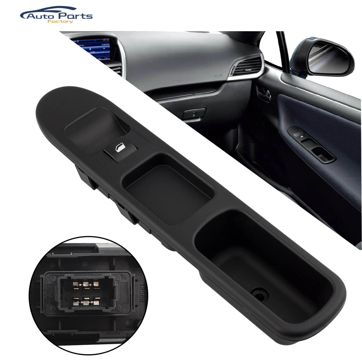 6 контактный Электрический оконный выключатель с рамкой для PEUGEOT 207 6490.HQ 6490HQ 6554.HJ