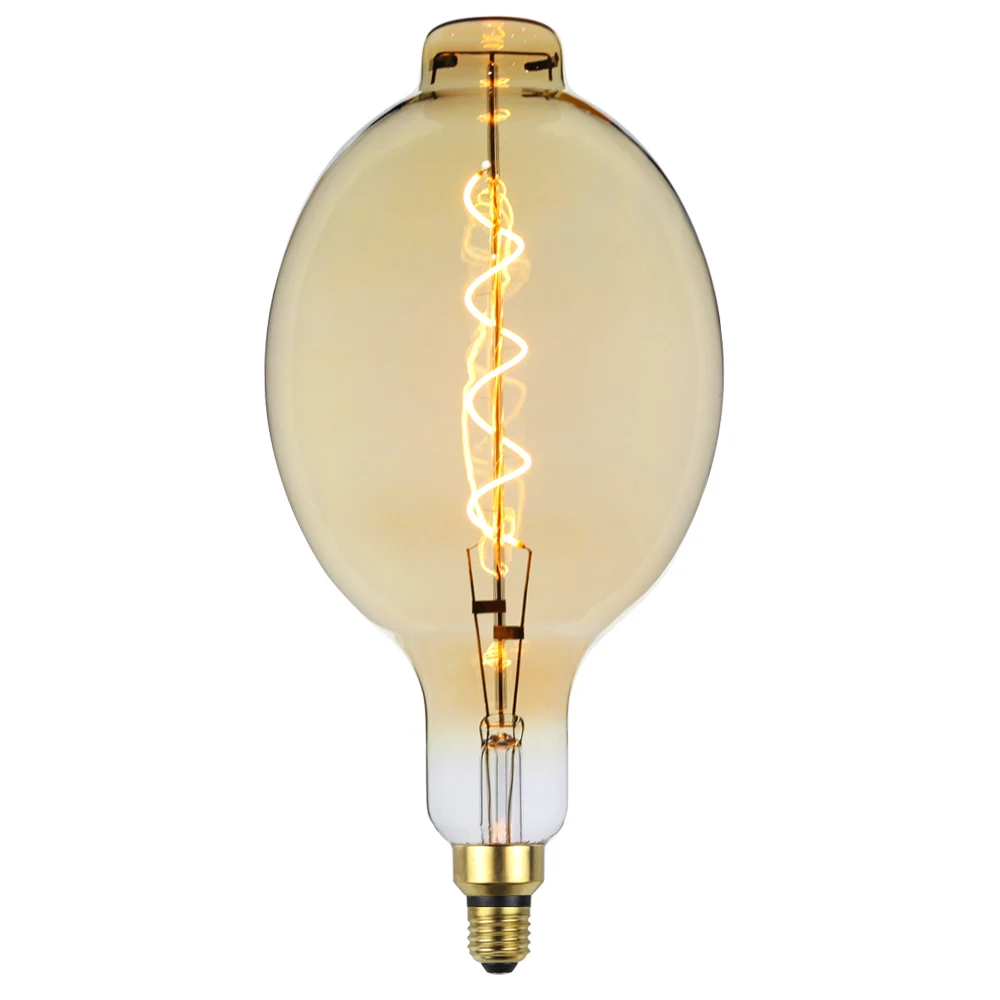 TIANFAN Edison ЛАМПЫ BT180 гигантская Светодиодная лампа винтажная спиральная нить 4 Вт