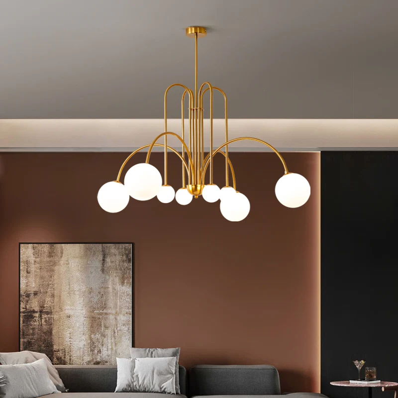 

Postmodern Designer Creative Living Room Dining Room Bedroom Study Black/White Color Modern Pendant Lights For Living G9 LED