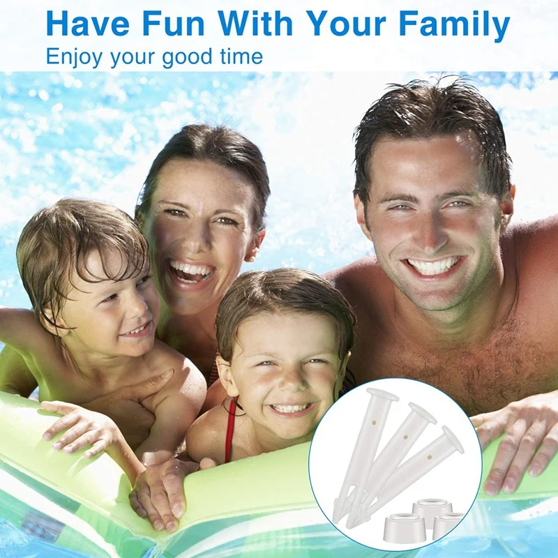 

36 Pcs Plastic Pool Joint Pins with 36 Pcs Rubber Pool Seals for Pool Replacement Parts (2.36 Inch)