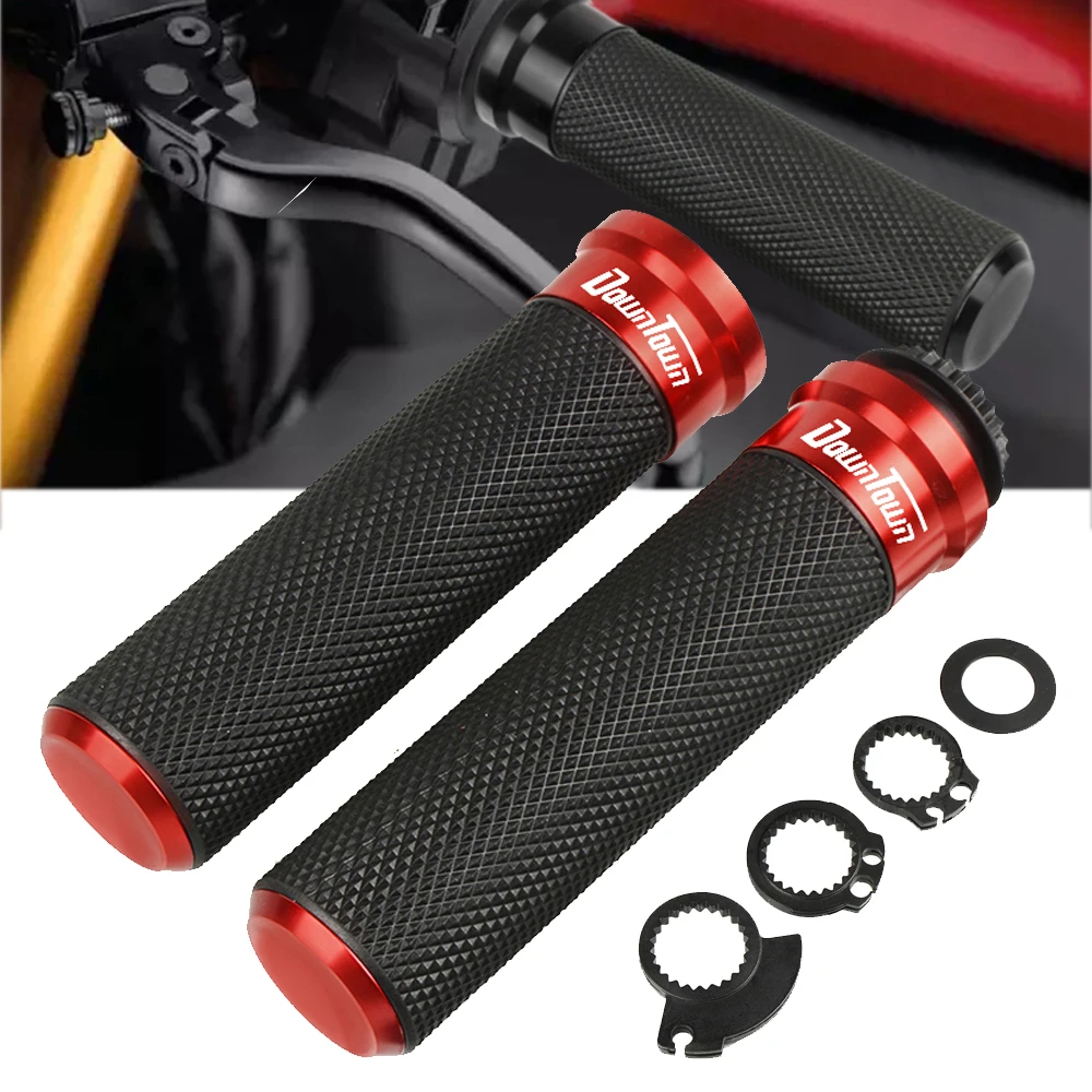 Для KYMCO Downtown DT 200i 300i 350i 125 200 250 350 7/8 ''22 мм мотоциклетные ручки Нескользящая рукоятка заканчивается Захваты Бар ручной Руль