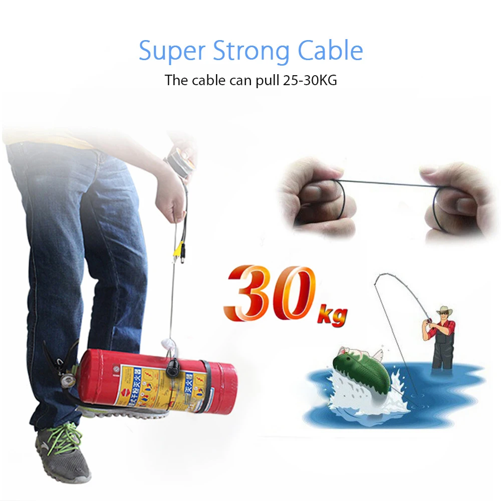 Продажа Эхолот-рыболокатор Eyoyo 7HCS, подводная камера для рыбалки 4,3 ТВЛ, ЖК-дисплей дюйма, кабель 20 м, светодиодсветодиодный камера для ночной рыбалки,...