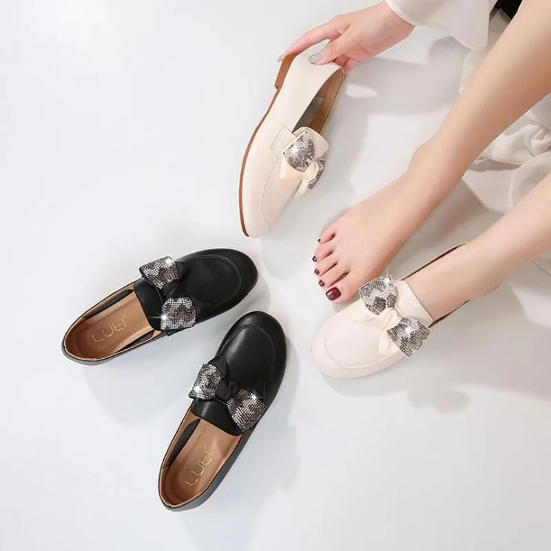 

Women Flats Genuine Leather Women Shoes Female Casual Flat Ballet Women Loafers Shoes Flat Women's Shoes Leather Chaussures