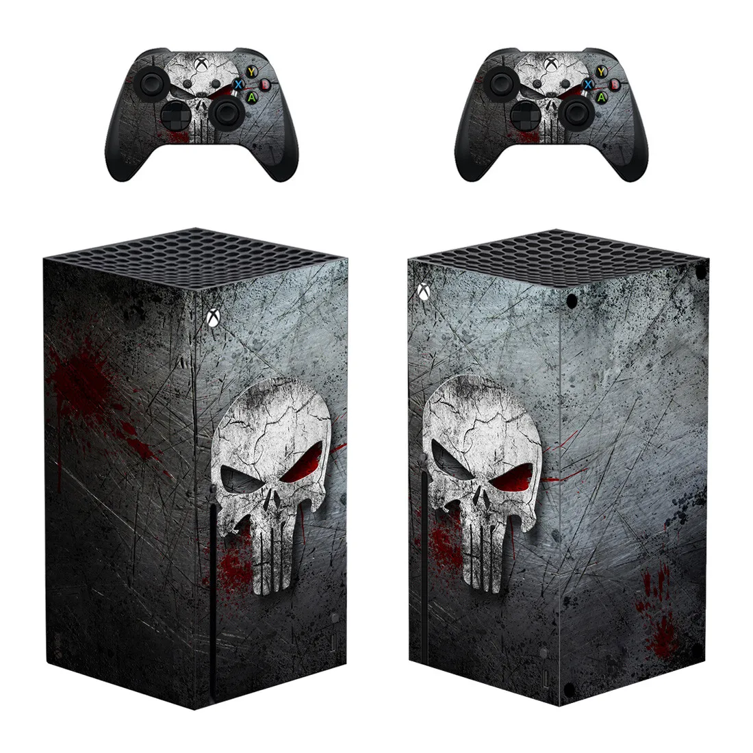 Skull Skin Sticker Decal Cover for Xbox Series X Console and 2 Controllers Xbox Series X Skin Sticker Vinyl