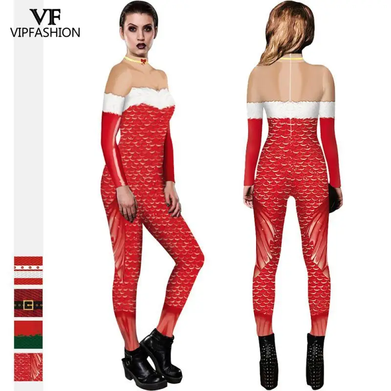 Женский комбинезон для новогодней вечеринки с эластичным поясом | Тематическая