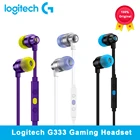 Проводная игровая гарнитура Logitech G333, игровая внутриканальная гарнитура с микрофоном типа c для ноутбука, LOL, Logitech g333