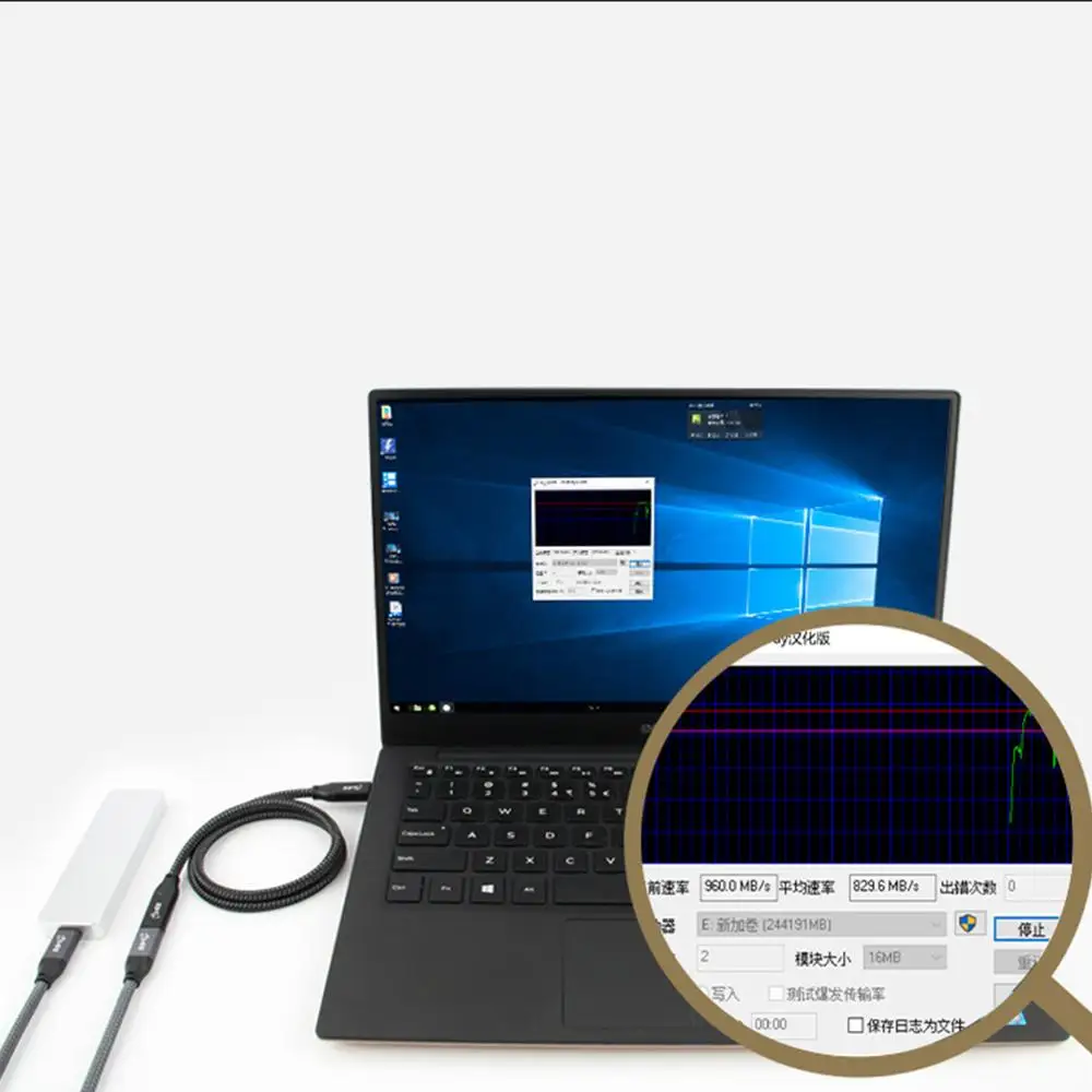 Удлинительный кабель USB Type-C для синхронизации данных (10 Гбит/с) и быстрой зарядки