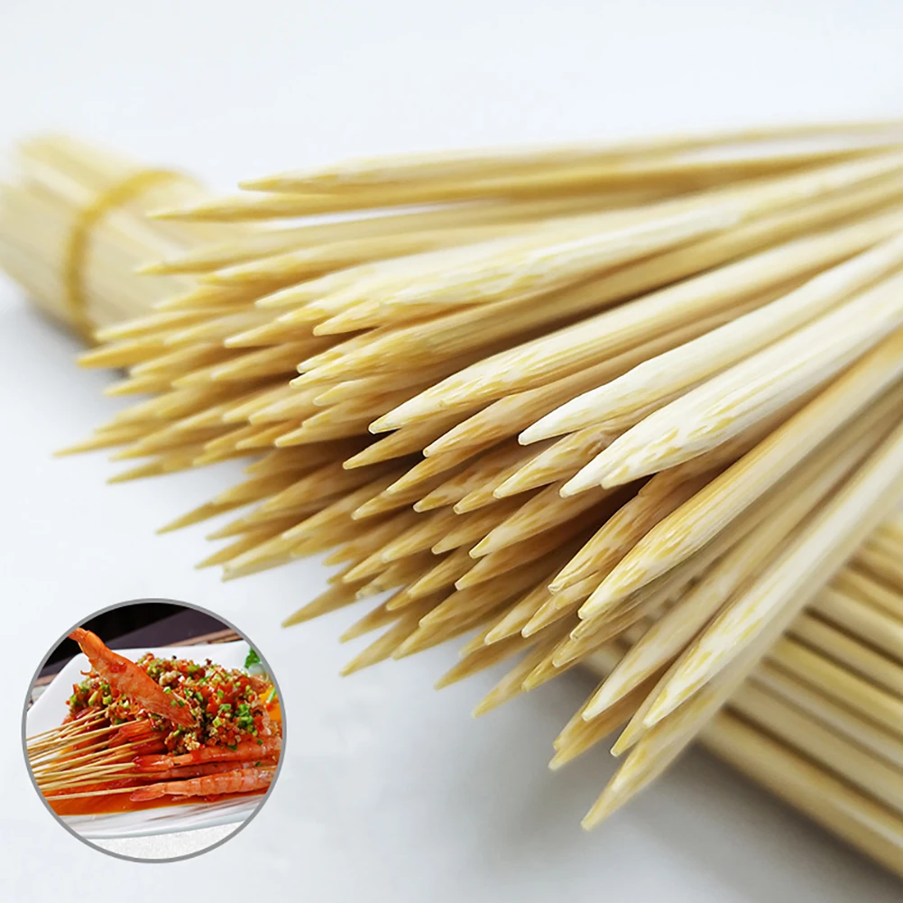100 шт 30 см кухонные одноразовые бамбуковые палочки для барбекю шампуры мяса