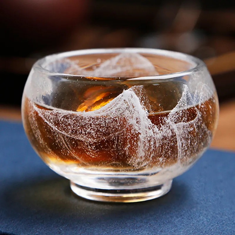 

Термостойкая стеклянная чайная чашка, прозрачная посуда для напитков для дома, кофейни, чая, чашка-мастер