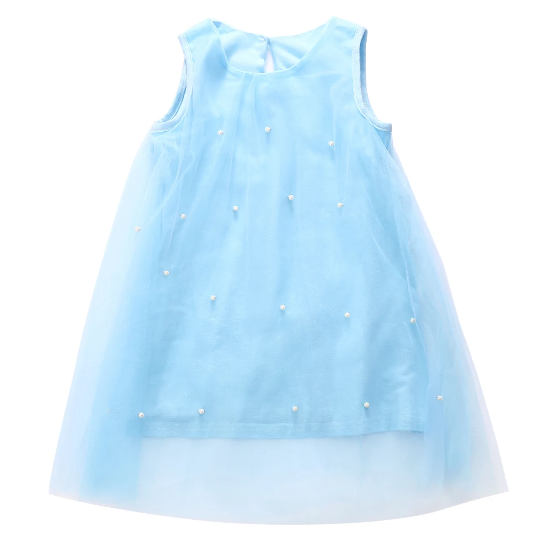 Hot sale Princess Kids Baby Girl Party Dress Pearl Tulle Sundress summer Cute Flower Bead Gown Fancy | Детская одежда и обувь