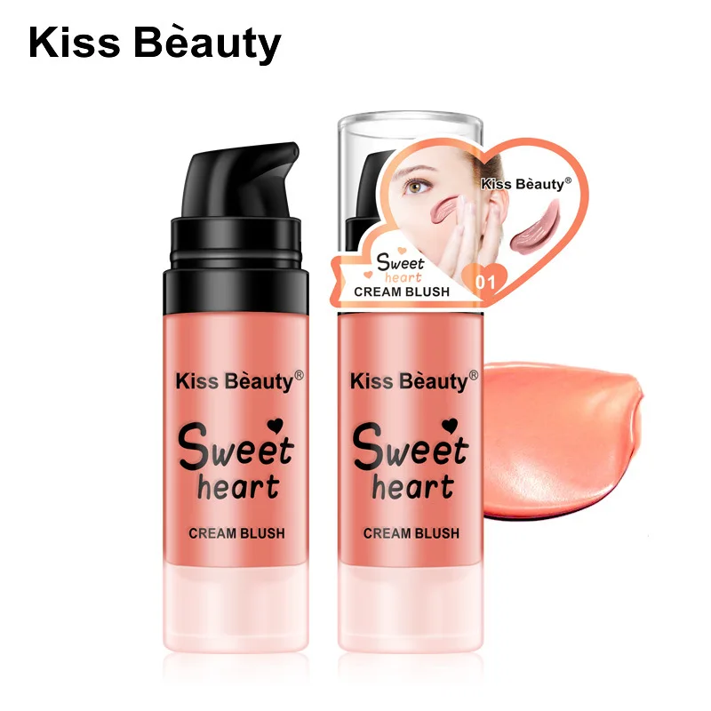 KissBeauty жидкие румяна Косметические гель кремовый Румяна 6 долговечные цвета