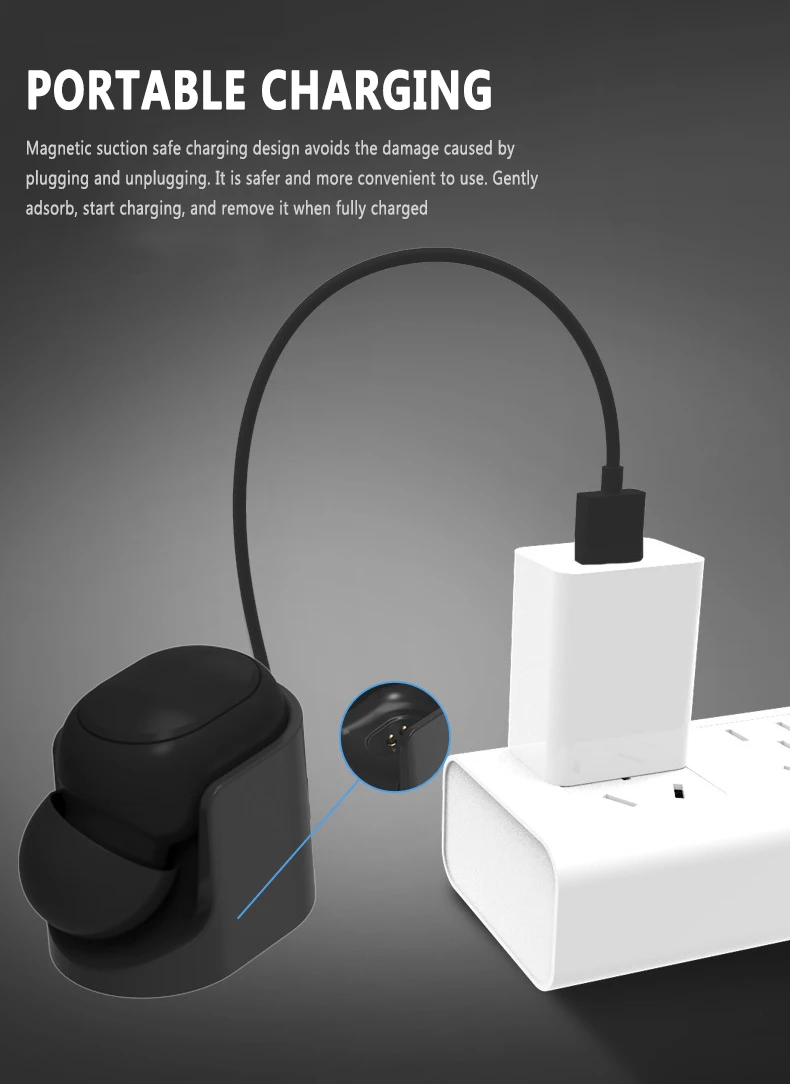 Usb зарядный док-кабель для Xiaomi Airdots Молодежная версия Redmi Airdots зарядное устройство Замена портативный мини-Чехол