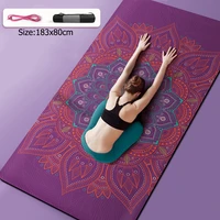 8mm extra thick non slip yoga mat for women eco friendly suede tpe fitness exercise mat with carrying strap for yoga pilates