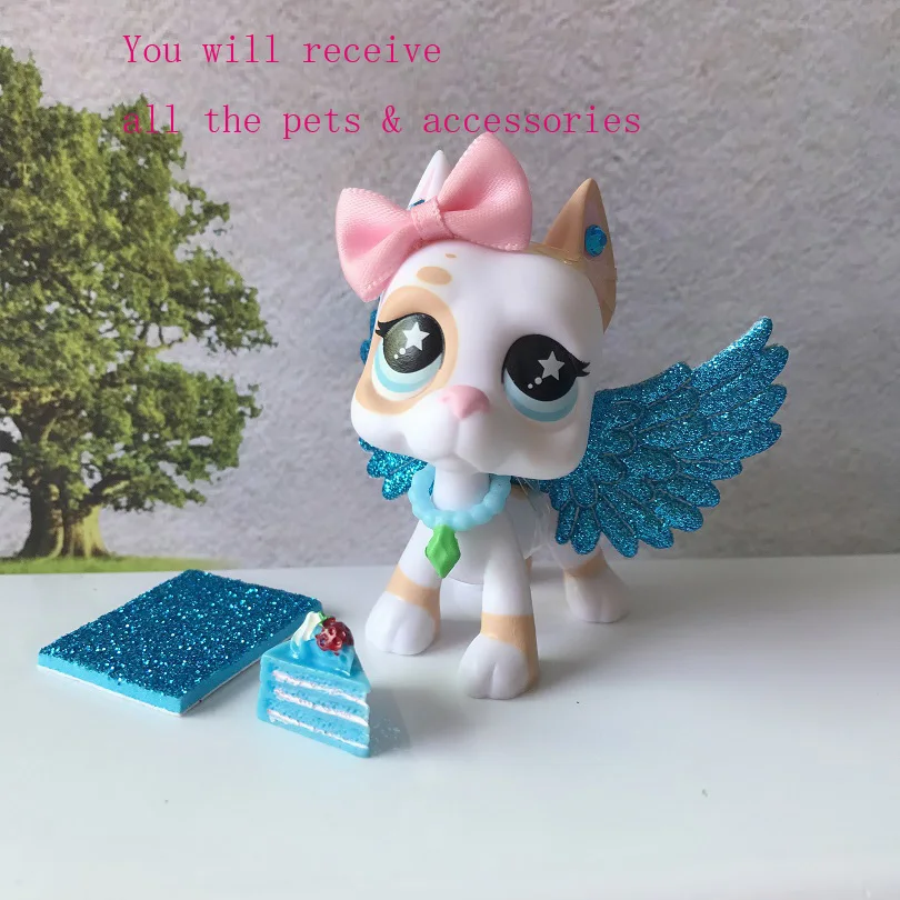 С новым Littlest 5 шт. аксессуары крыло торт компьютерный воротник(игрушки в комплекте