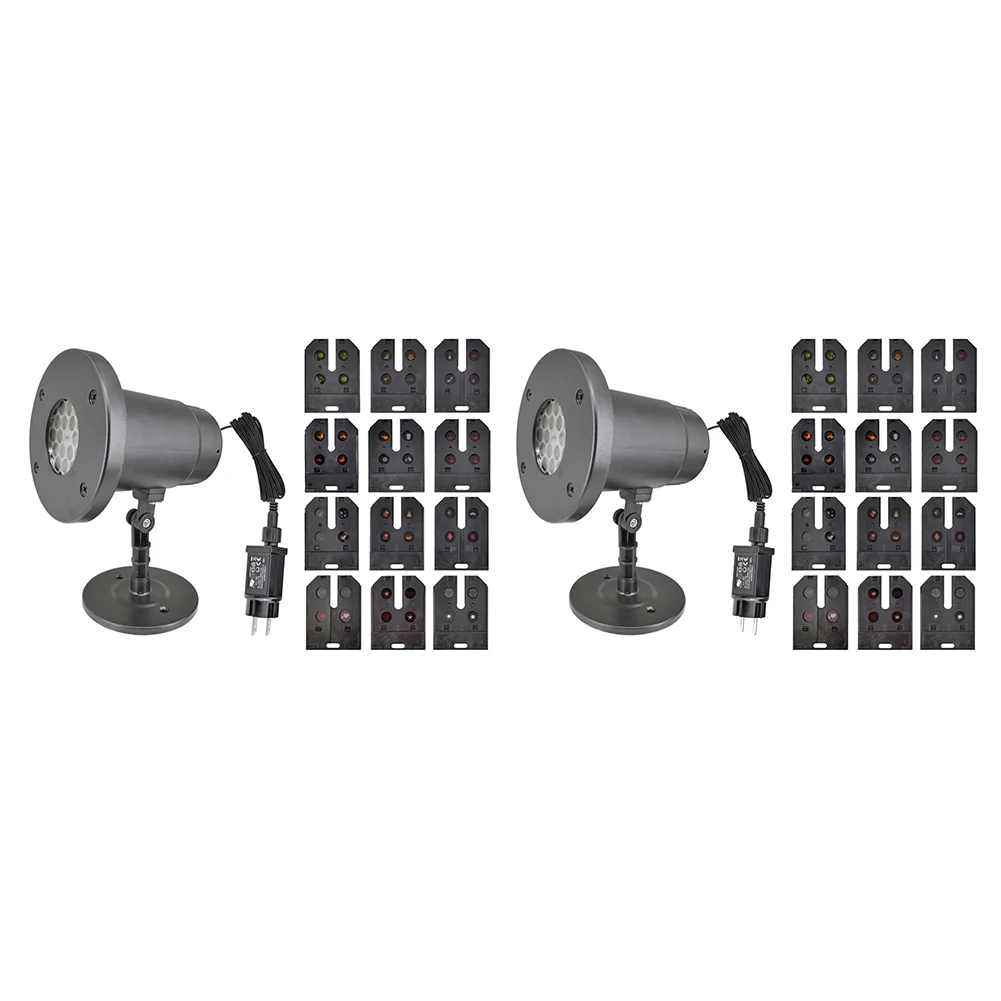 

12 Christmas Patterns Projector Lights Outdoor LED Snowflake Star Night Light Lawn Lamp Film Light Waterproof Snow Lasers Garden