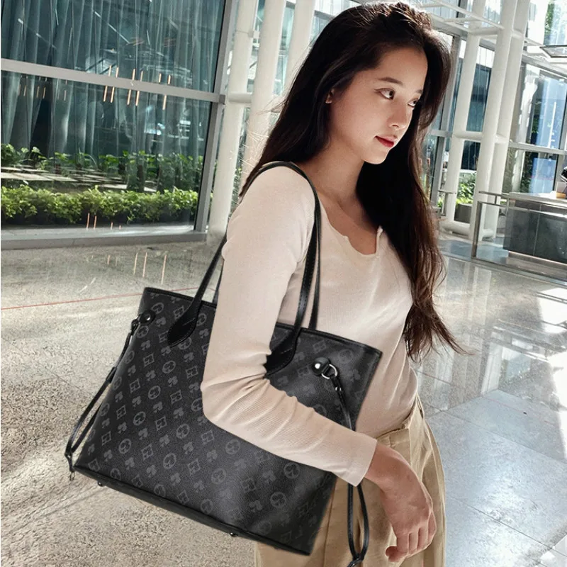 

Women's Bag Large Capacity 2021 Fashion Printed Shoulder Handbag Big Bag Channels Handbags Simplicity Atmosphere Casual Tote