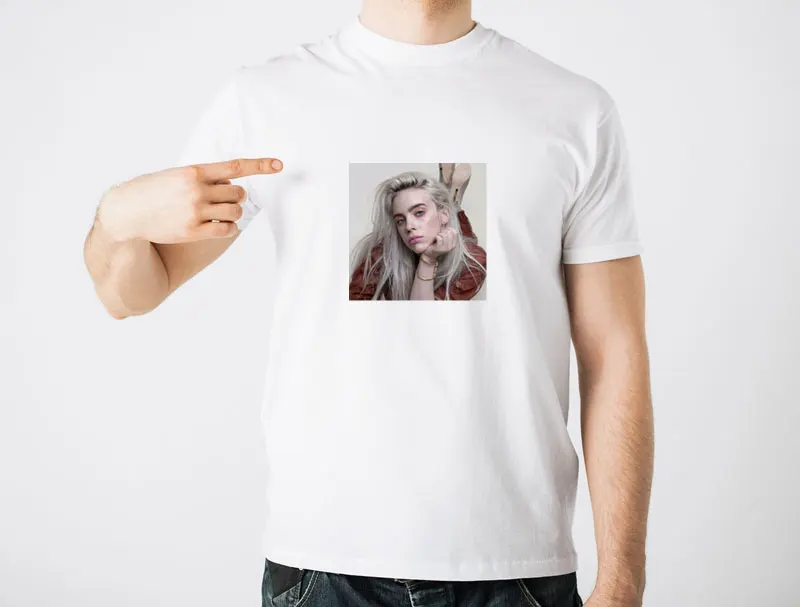 Billie Eilish уличная футболка в стиле Hi Hop ДЛЯ МУЖЧИН Harajuku одежда забавная Винтажная