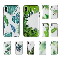 palm leaf banana leaves phone case for iphone 13 8 7 6 6s plus x 5s se 2020 xr 11 12 mini pro xs max