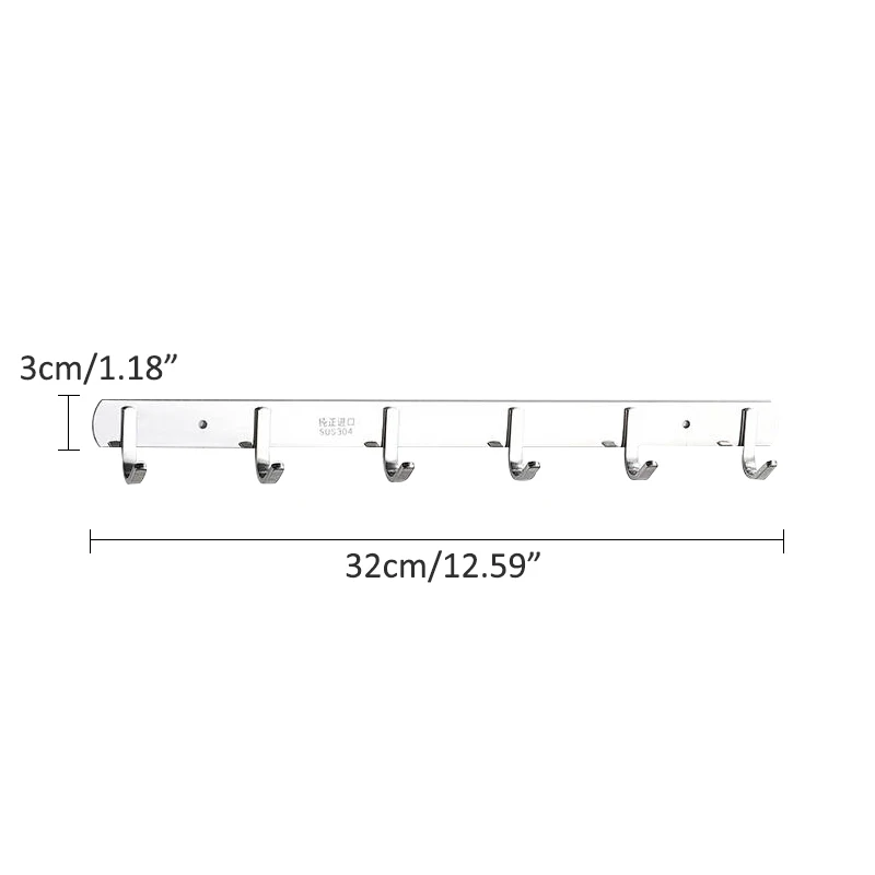 

304 Stainless Steel Hook Punch-free Hooks Bathroom Towel Hook Strong Seamless Kitchen Hooks Metal Storage Rack Organizer