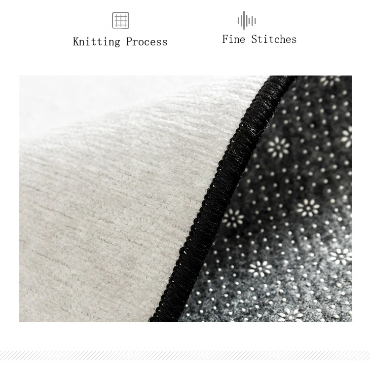 Ковер из синели с геометрическим золотым узором в скандинавском стиле ковер для