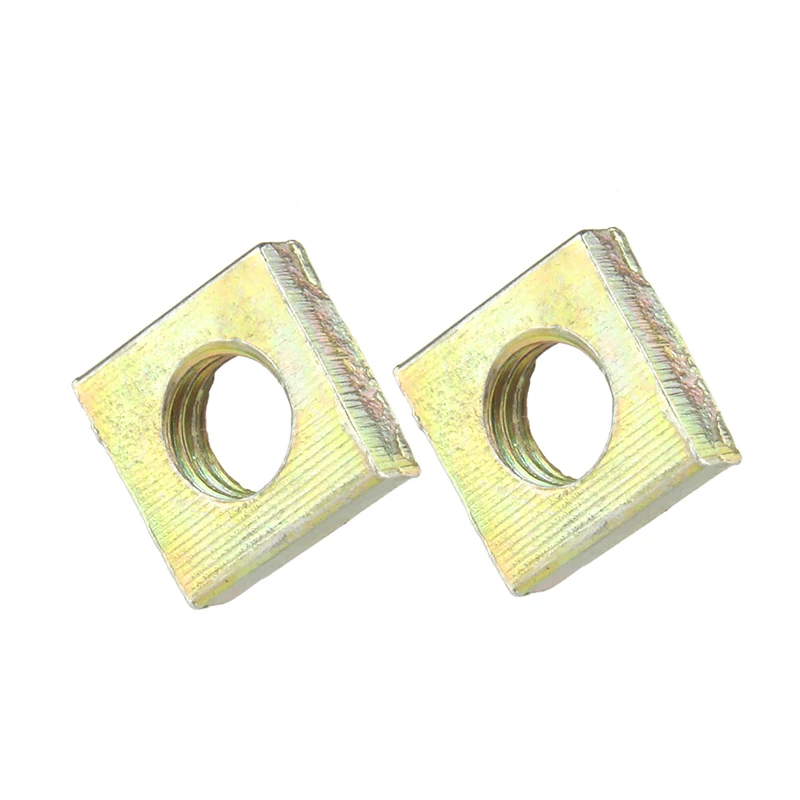/20/50 шт DIN562 M3 M4 M5 M6 цветной цинк с квадратной головкой литый гайки без наклона на