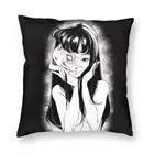 Наволочка для подушки Junji Ito, двусторонняя, из полиэстера, с принтом японского ужаса, для гостиной