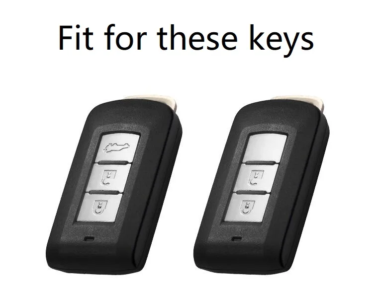 

Car Key Case Cover Genuine Leather Galvanized Alloy For Mitsubishi Outlander 2016 Lancer 10 Pajero Sport ASX L200