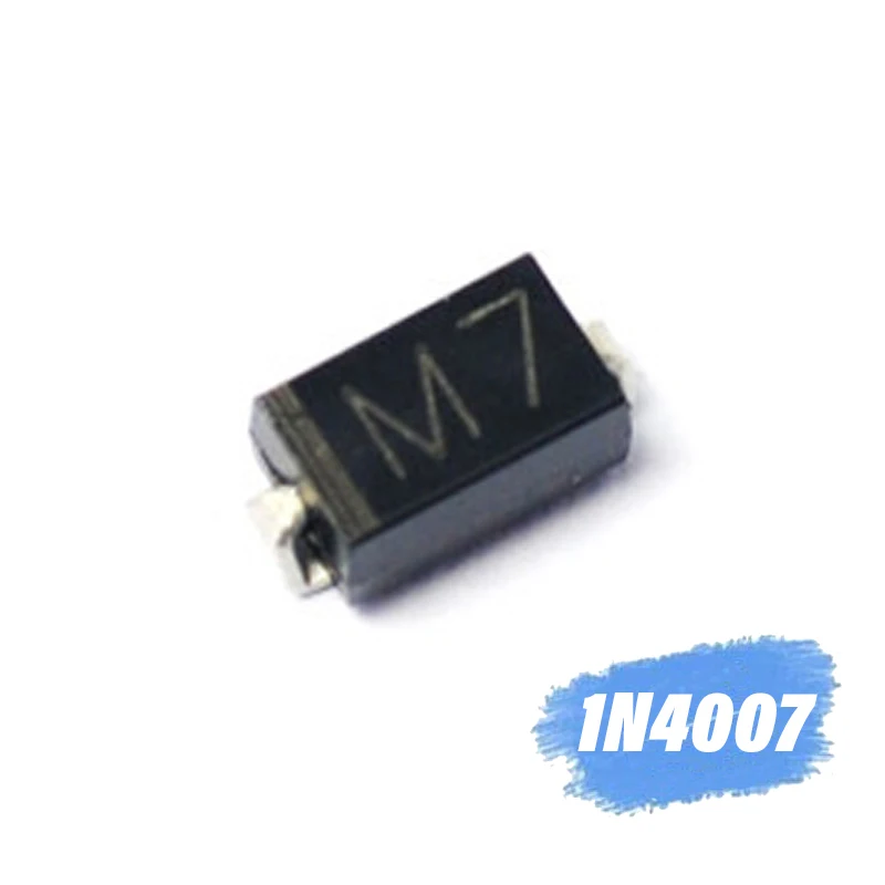 100 шт./лот диод M7 1N4007 SMD 1A 1000V IN4007 выпрямительный диод|Диоды| |