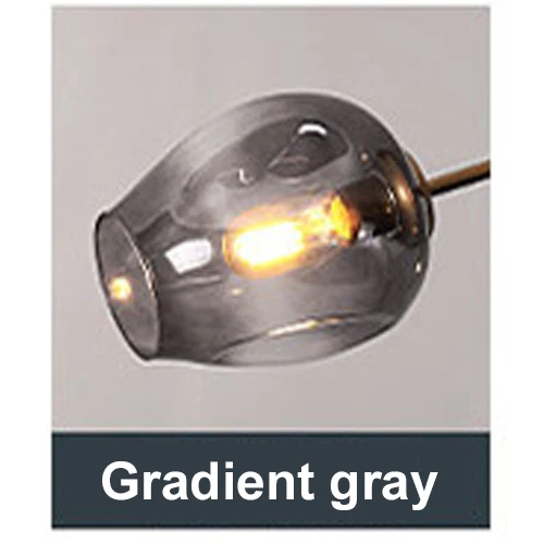 Gradient gray Современный светодиодный светильник в скандинавском стиле, промышленный светильник, Потолочная люстра, светильник ing для гостиной, спальни, подвесной светильник, светильники - Цвет абажура: Gradient gray