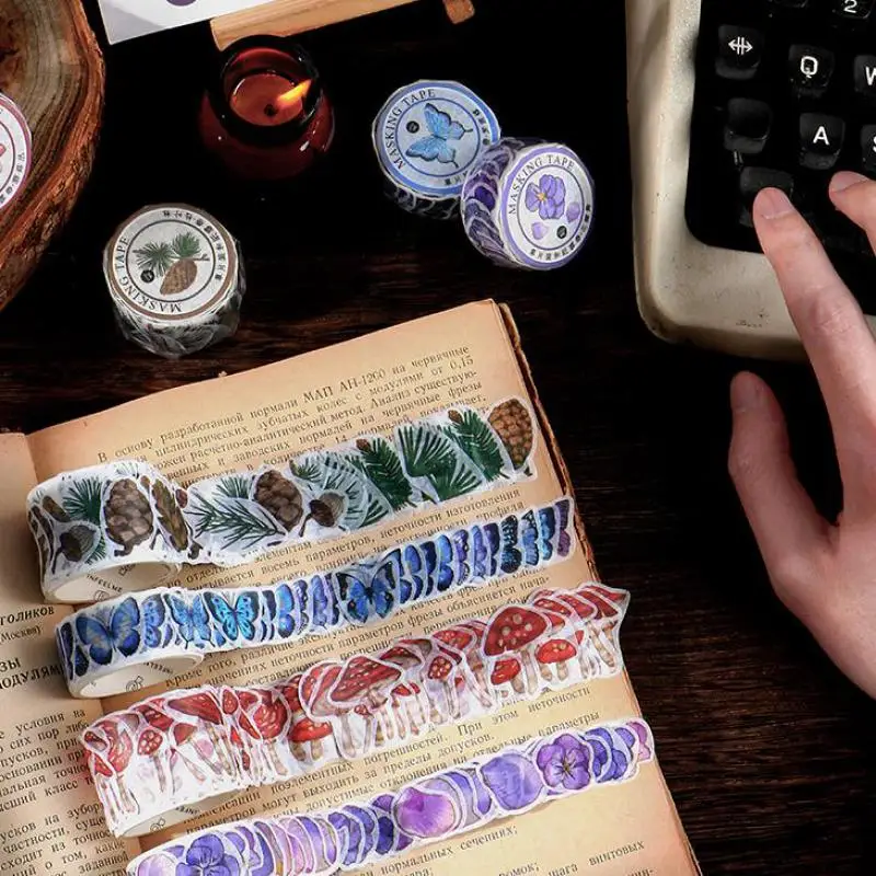 

1pc/продажа цветочный серии лента Washi канцелярские товары декоративная лента для скрапбукинга фотоальбом Школьные Инструменты каваи записк...