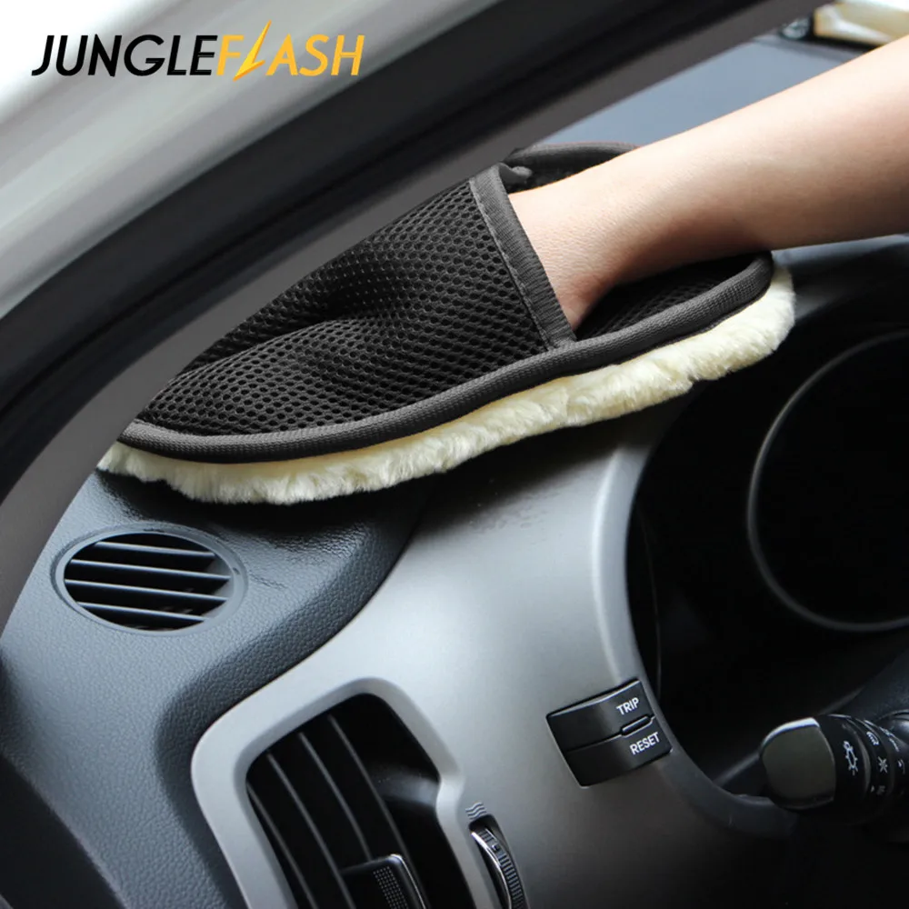Чистящая Щетка JUNGLEFLASH для автомобиля Мягкая шерстяная щетка мытья мотоциклетная