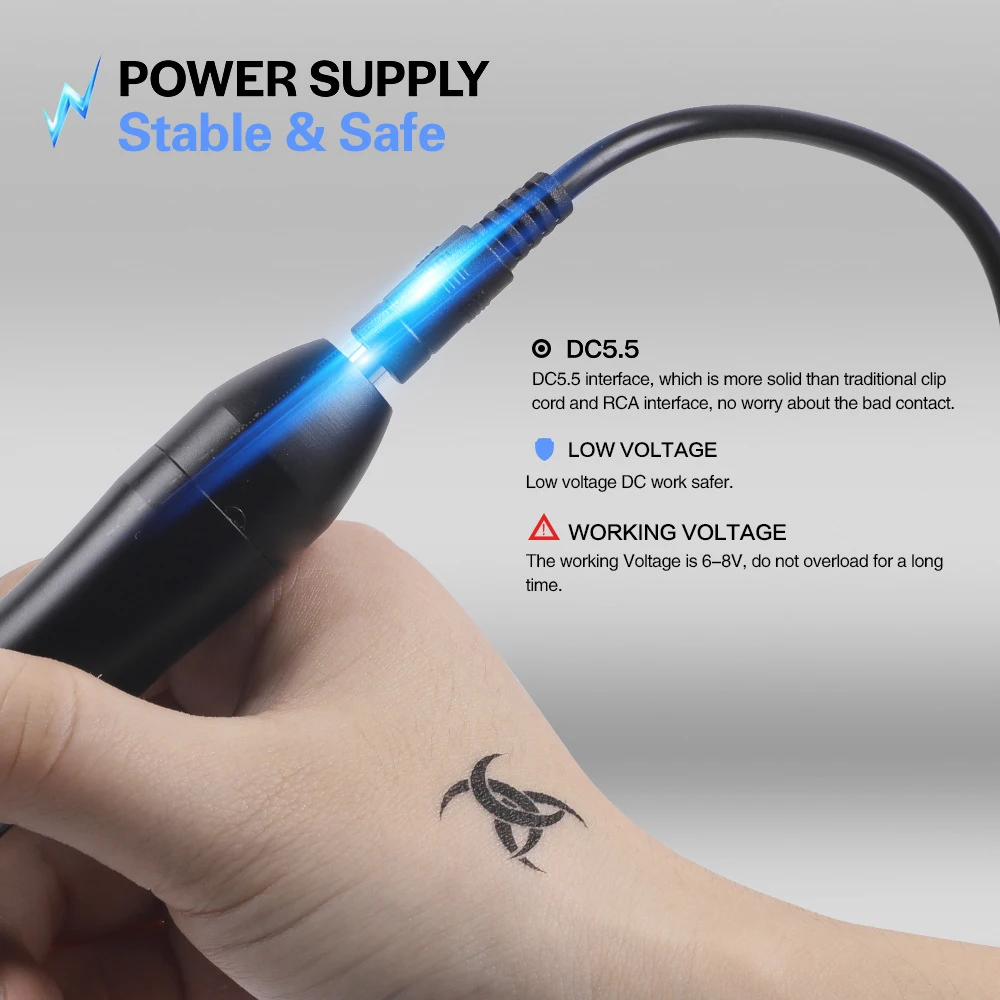 Гибридная тату ручка ротационная машинка Перманентный макияж комплект с блоком