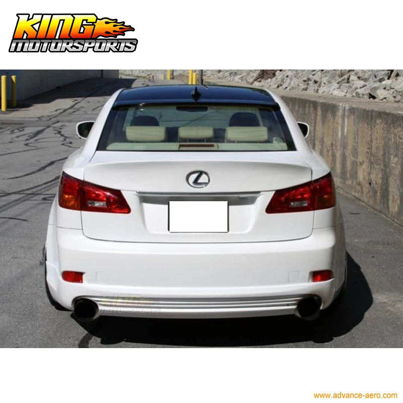 Полиуретановый задний бампер для губ подходит 06-13 LEXUS IS250 IS350 4DR | Автомобили и