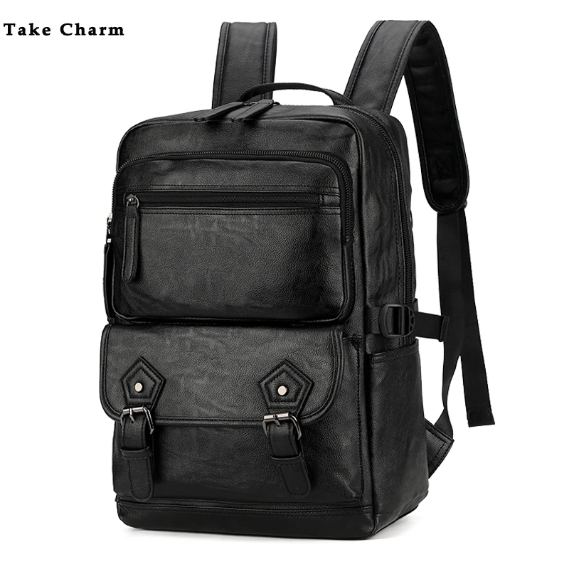 Модный мужской рюкзак в британском стиле 2020 качественный из искусственной кожи