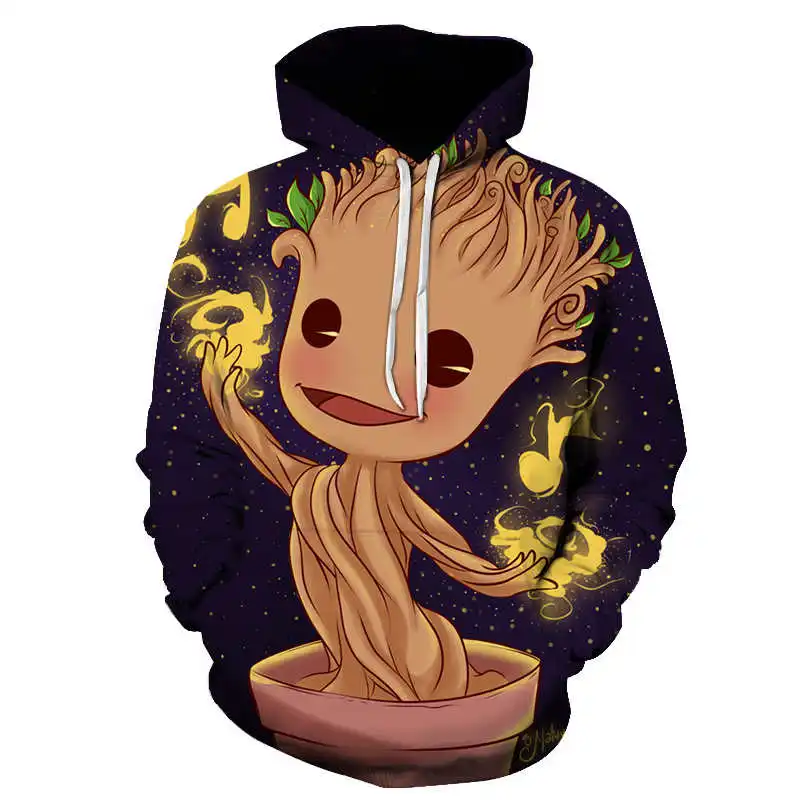 

2021 Guardians of the Galaxy Groot Men Hoodies Sweatshirts 3D Printed Funny Hip Hop Hoody casual Streetwear off white Hooded