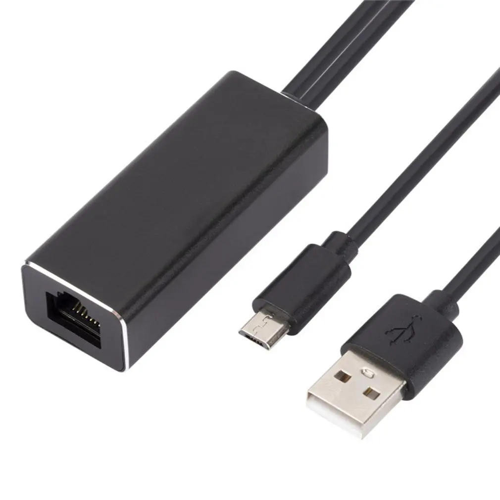 

Адаптер Micro USB к RJ45 Ethernet со стандартным интерфейсом для Amazon Fire TV Google Home для Mini Ultra Chromecast 1/2